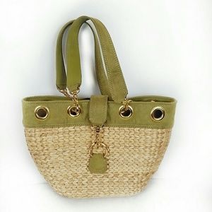 Amanda Smith Green Woven Purse